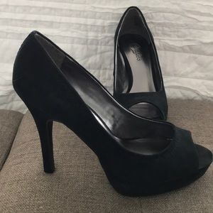 Candies Black Pumps - size 8
